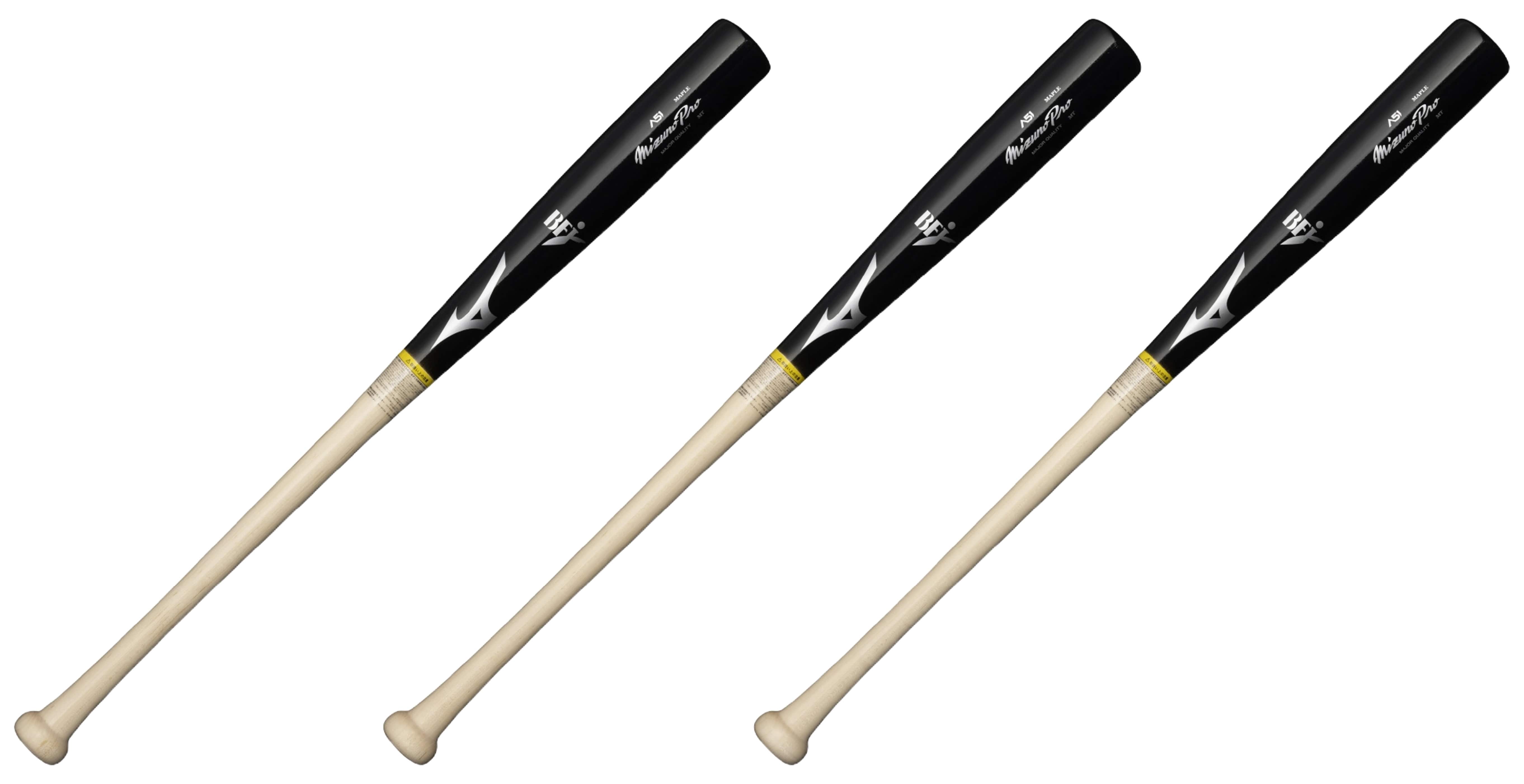 バット 硬式 木製 ３本セット MIZUNO等 新品 - 野球